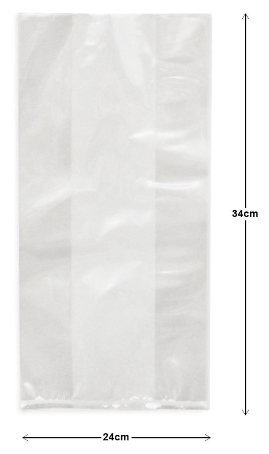 Bolsa Celofán Transparent Lisa con fuelle Chica 24×34cm CRISTALINE® Pieza 7501667100094 01