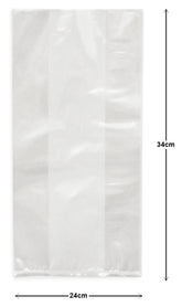 Bolsa Celofán Transparent Lisa con fuelle Chica 24×34cm CRISTALINE® Pieza 7501667100094 01