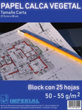 Block p/Arte Vegetal 55g 25 hojas Carta Imperial® 6410 Pieza 7501126364104 01