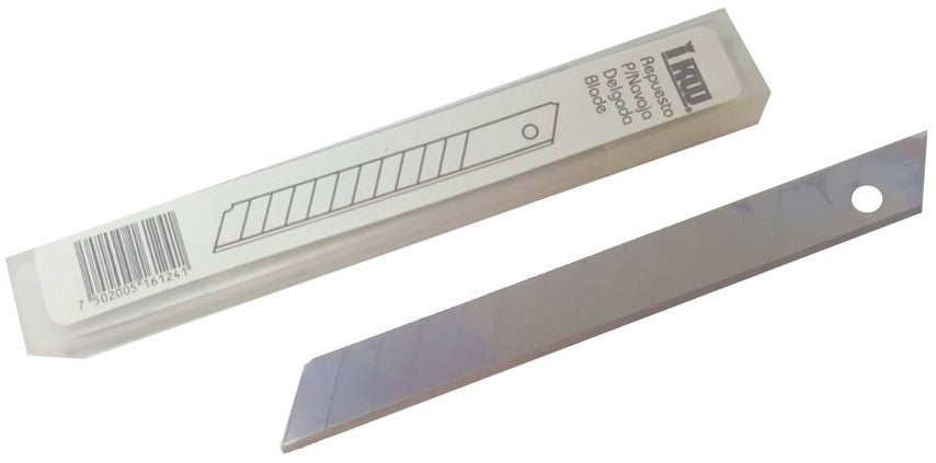 Repuesto p/Cuchilla Chico c/10 9mm IKW® 124 [Pieza] 7502005161241 Imagen principal del producto