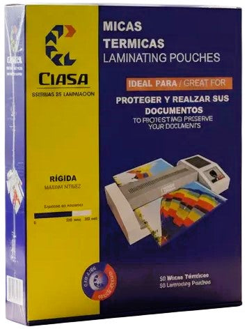 Mica p/Laminadora Carta c/50 200 Micrones 229×292mm Ciasa® 2029 Caja 785640002972 01