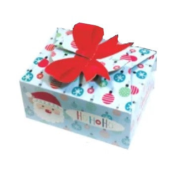 Caja Cartón Navidad Tapa Tipo Moño Impresa 9×19×15cm DaccArT® CP091915 [Pieza]