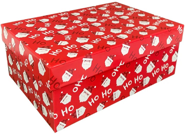 Caja Cartón Navidad HoHo Rígida 29×20×11cm DaccArT® [Pieza] 2