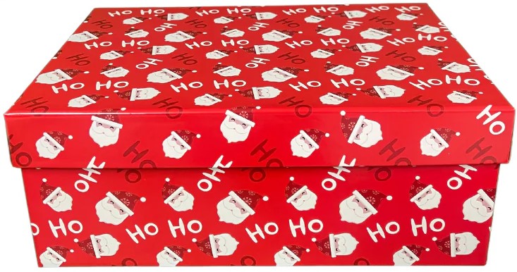 Caja Cartón Navidad HoHo Rígida 29×20×11cm DaccArT® [Pieza] 3