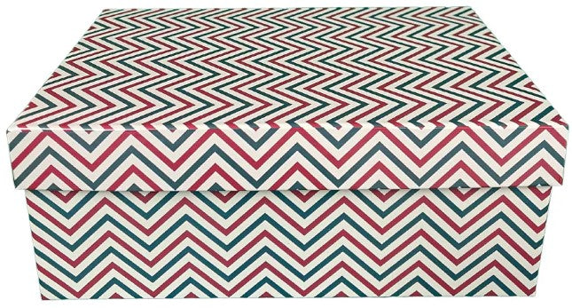 Caja Cartón Navidad Zigzag Rígida 29×20×11cm DaccArT® [Pieza] 3