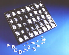 Letras p/Tablero Caja c/350 Blanco 40mm Esco® [Pieza]