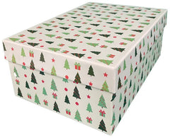 Caja Cartón Navidad Pinos Rígida 29×20×11cm DaccArT® [Pieza] 2