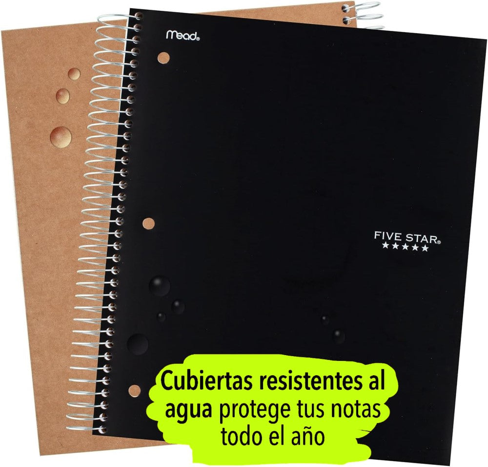 Cuaderno Profesional Espi FIVE STAR®Negro5 Materias 200 hojas Raya Mead® 820004-22 [Pieza] 43100085034 2