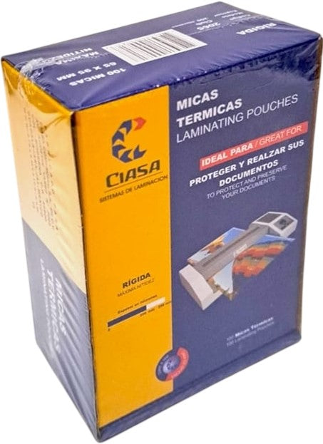 Mica p/Laminadora t/Club T-206 c/100 200 Micrones 65×95mm Ciasa® 2065 Caja 785640000817 01