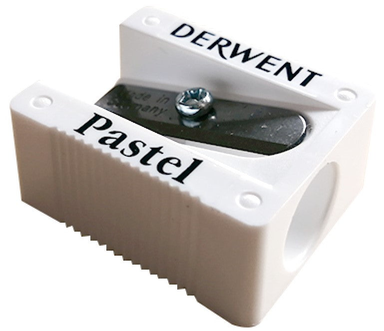 Sacapuntas de Plástico p/Lápiz Pastel Blanco Derwent® 0700234 [Pieza] 5028253088946
