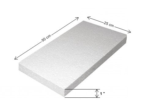 Unicel Placa 1" 50×25cm Placa 01