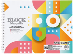 Block p/Dibujo Espiral Marquilla P.China 30 hojas Blanco Dietrix® 9565 [Pieza] 7501015195659