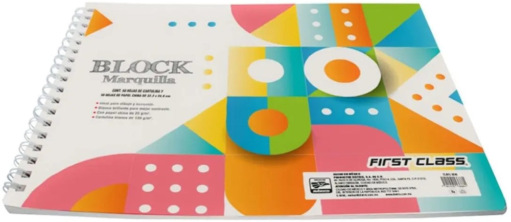 Block p/Dibujo Espiral Marquilla P.China 30 hojas Blanco Dietrix® 9565 [Pieza] 7501015195659 2