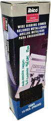 Arillo p/Engargo.metálico p/Rectangular 19 Aros ¤ Negro 3/8" c/15 ibico®GBC® [Caja] 7501493031319