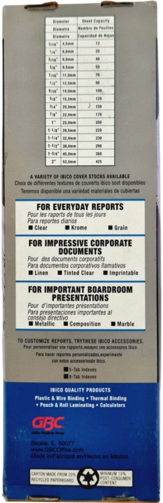 Arillo p/Engargo.metálico p/Rectangular 19 Aros ¤ Negro 3/8" c/15 ibico®GBC® [Caja] 7501493031319 2