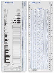 Escala Tipografia AccuSpec II c/2 Transparente 12×4½" C•THRU® [Pieza] 88359012011