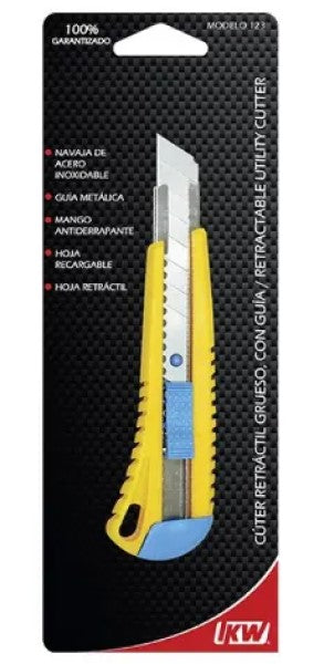 Cuchilla Retráctil Alma Metal Uso Pesado Grande18mm IKW® 123 [Pieza] 7502005161234