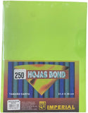 Papel Bond Color c/250 75g Colores Neón Carta Imperial® Paquete 2