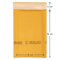 Sobre Bolsa c/Burbuja Cierre c/Adhesivo #000 Golden Kraft 10×18cm JiffyLite® #000 Sobre 01