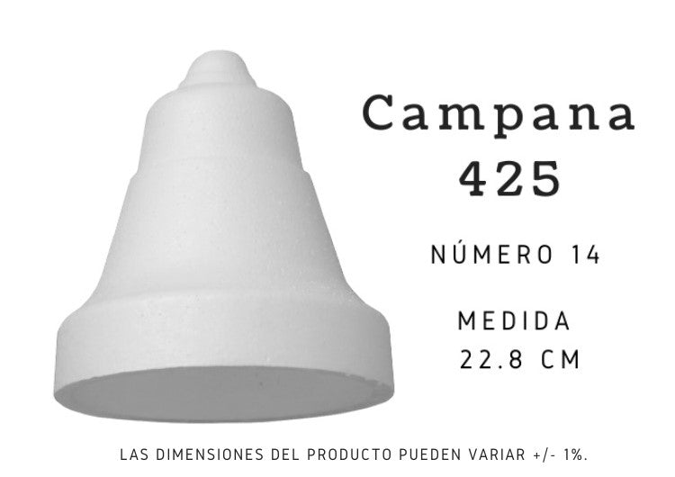 Unicel Figura Campana 22cm 425 Pieza 01