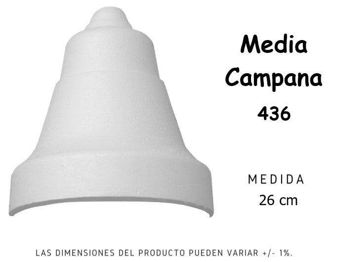 Unicel Figura Media Campana 26cm 436 Pieza 01