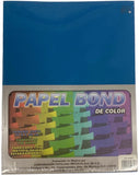 Papel Bond Color c/100 75g Azul Boreal Carta Imperial® Cien hojas