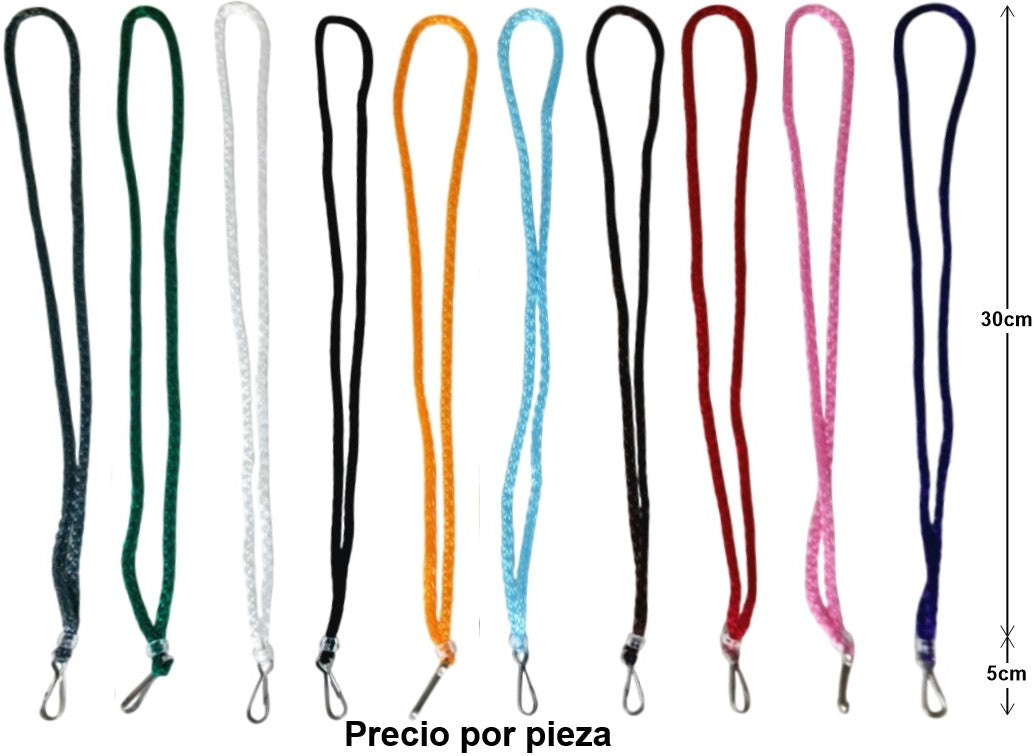 Cordón p/Gafete de Macramé gancho simple Colores 35cm Garo® CR-1 [Pieza] Imagen principal del producto