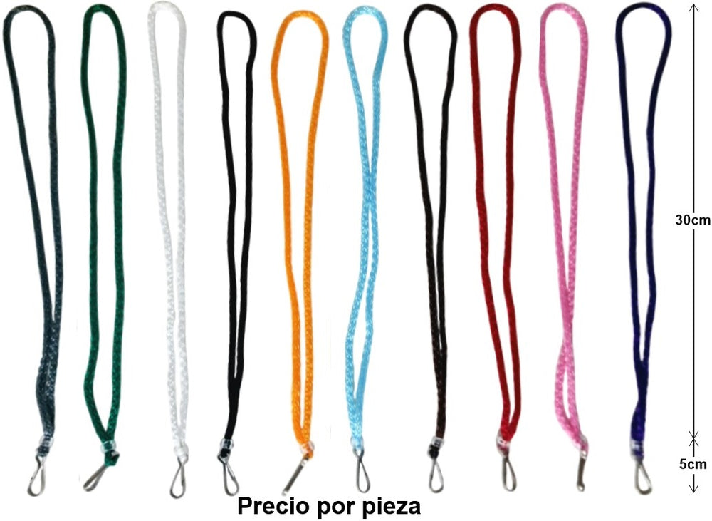 Cordón p/Gafete de Macramé gancho simple Colores 35cm Garo® CR-1 [Pieza]