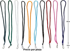 Cordón p/Gafete de Macramé gancho simple Colores 35cm Garo® CR-1 [Pieza]