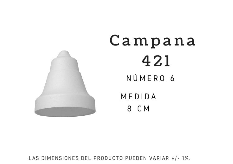 Unicel Figura Campana 8.5cm 421 Pieza 01