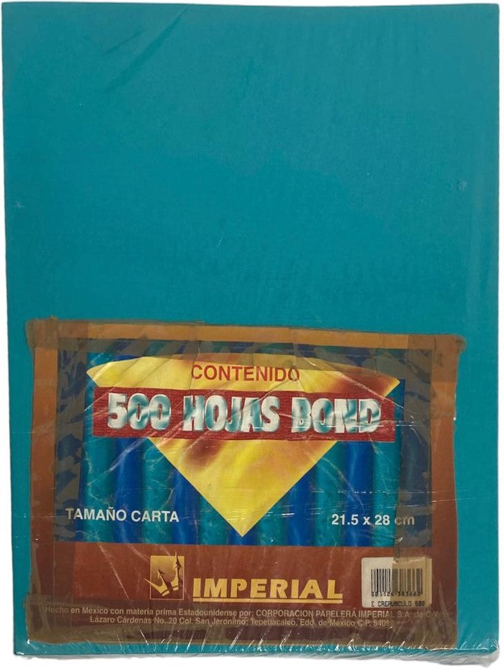 Papel Bond Color c/500 75g Verde Crepuscul Carta Imperial® [Resma]