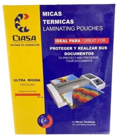 Mica p/Laminadora Carta c/50 250 Micrones 229×292mm Ciasa® 2529 Caja 01