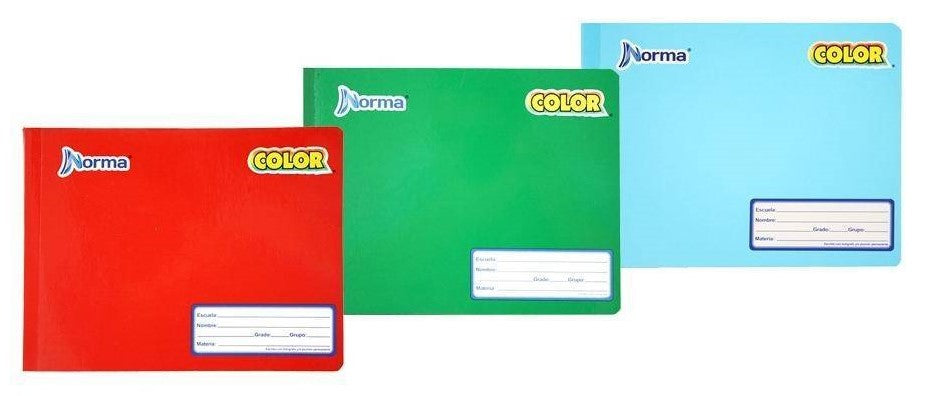 Cuaderno f/ItalianaCosido Color 360° 100 hojas Doble Raya Norma® 205659-581297 [Pieza] 7702111812970
