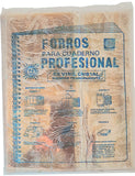 Forro p/Cuaderno Vinyl Profesional Tradicional c/25 Trasparente 28cm ForroUnico Bolsa