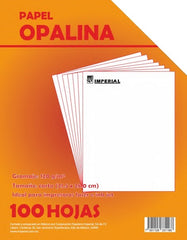 Papel Opalina paquete c/100 120g Blanco Carta Imperial® 3116 [Cien hojas] 7501126331168