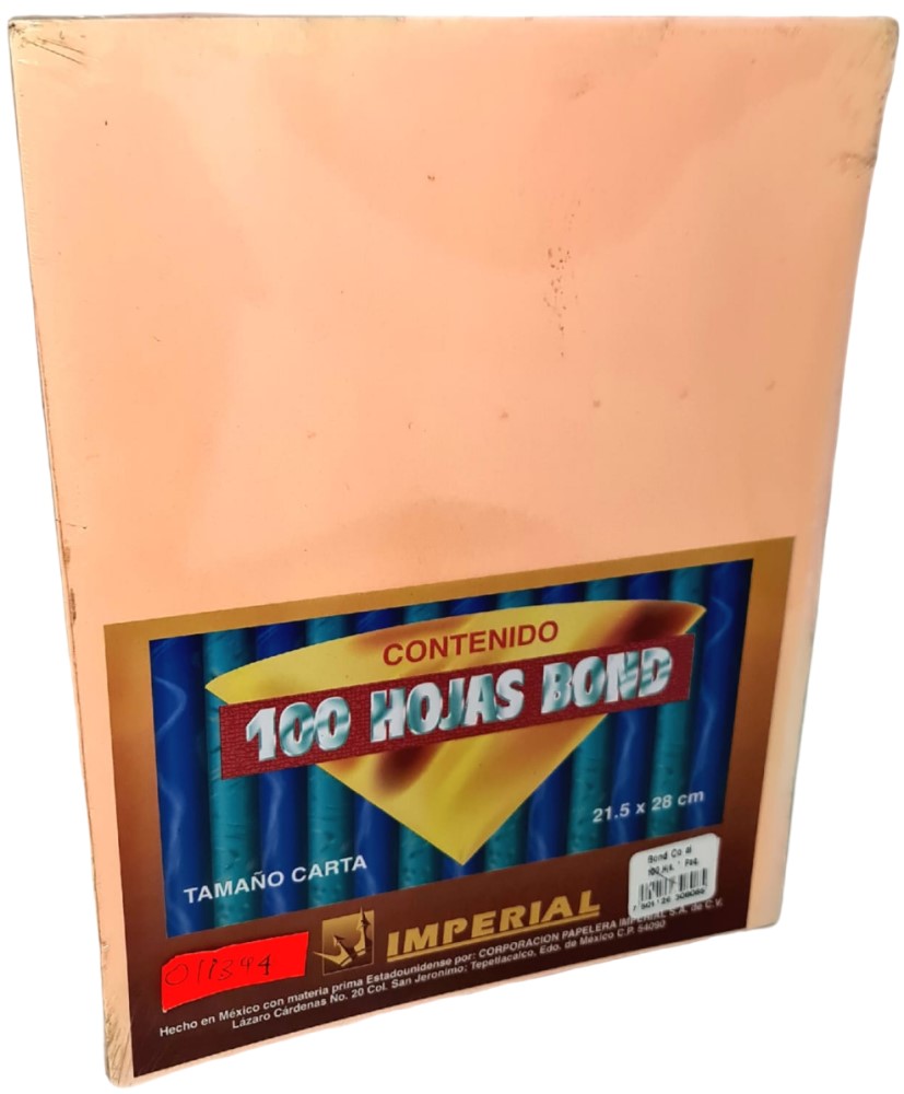 Papel Bond Color c/100 75g Marigold Carta Imperial® 0805 [Cien hojas]
