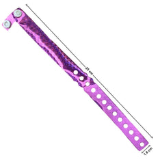 Pulsera de Identificación Holograma plástico botón Purpura 25×1.8cm Proesa® [Pieza]
