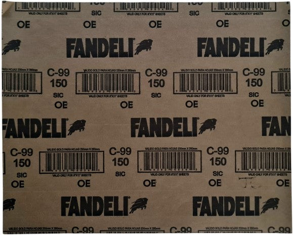Lija d/Agua p/Fierro C-99 G-150 23×28cm Fandeli® 00054 [Hoja] 799592000542 2