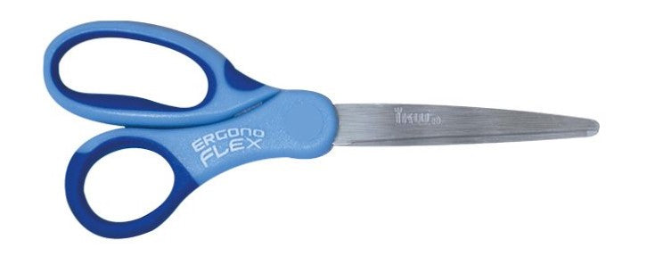 Tijera Oficina Metal 7" Oreja Flexible Ergonoflex IKW® 182 [Pieza] 7502005161821