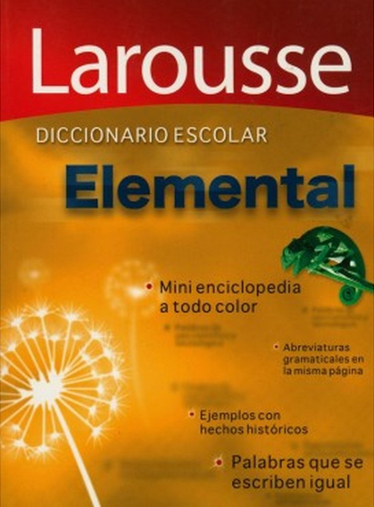 Diccionario Escolar Elemental Español 13.5×18cm Larousse® 1131 [Pieza] 9786070400414