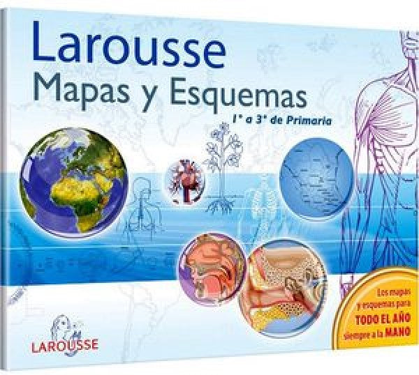 Mapas y Esquemas 1º a 3º de Primaria Larousse® 1161 Pieza 9786072103399