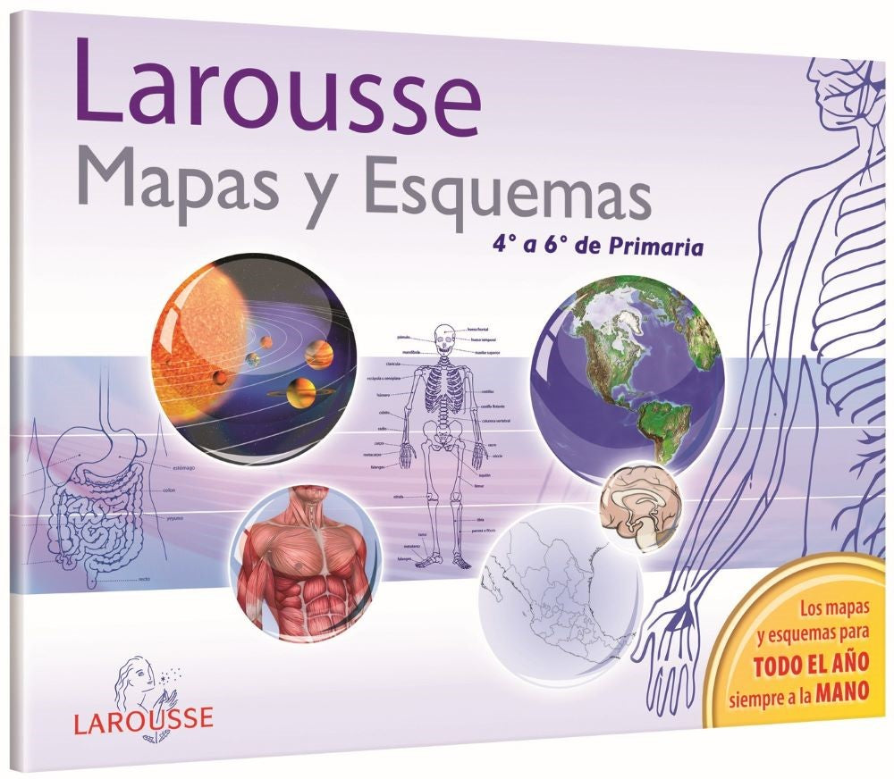 Mapas y Esquemas 4º a 6º de Primaria Larousse® 1162 [Pieza] 9786072103405