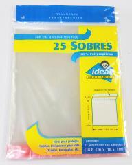 Sobre Poliprop c/Adhesivo c/25 Cal30 18×18.5cm Ideal® 9703 [Pieza] 7501082197037