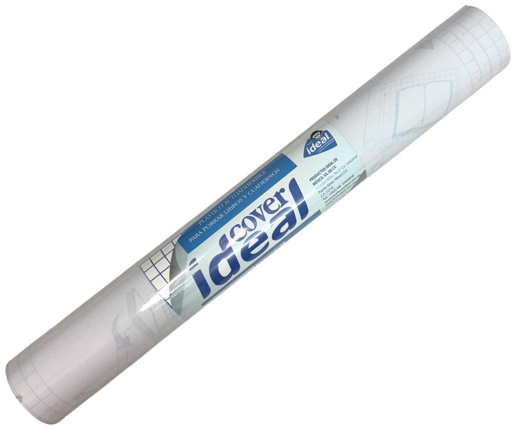 Papel Adhesivo Contac pvc Cover Transparente ,45×20m Ideal® 2319 [Rollo] 7501082123197