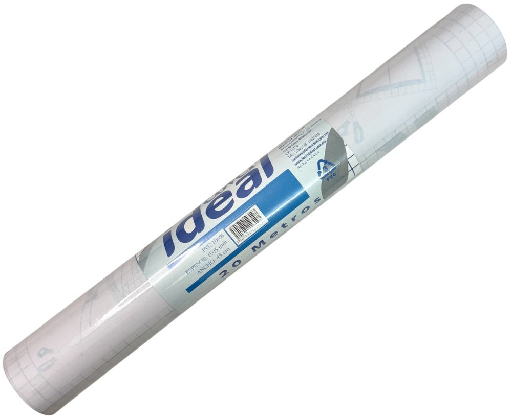 Papel Adhesivo Contac pvc Cover Transparente ,45×20m Ideal® 2319 [Rollo] 7501082123197 2