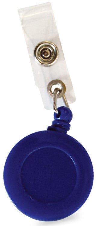 Broche p/Gafete Retráctil Clip tipo Yoyo Azul Rey Sinotec® Y0001-AZ [Pieza]