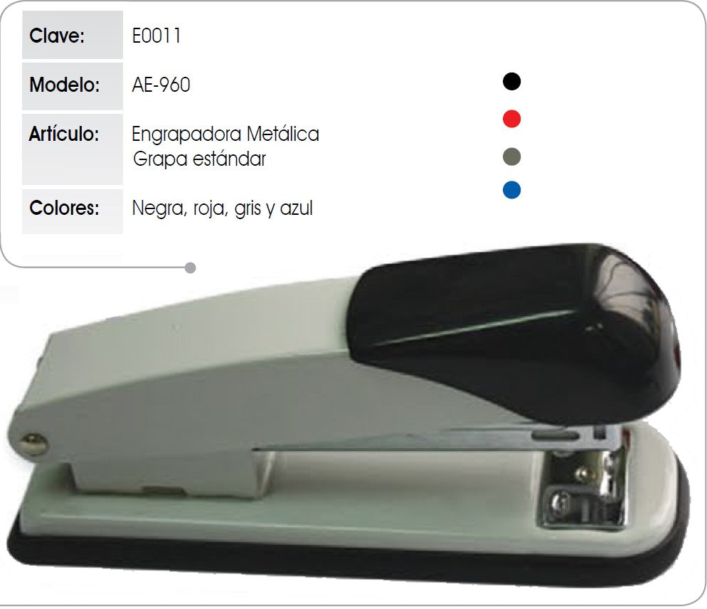 Engrapadora ½ Tira Metálica AE-960 Dignox® E0011 [Pieza] 7502224100090
