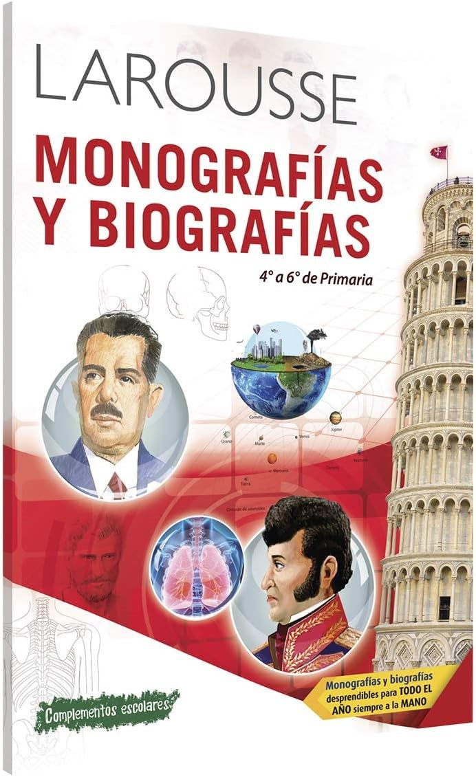 Monografías y Biografías 4º a 6º de Primaria Larousse® 1164 [Pieza] 9786072103429 2