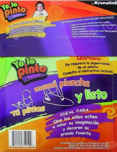 Papel Transfer p/Planchar c/10 Yo Lo Pinto Carta KronalinE® YLP010 [Paquete] 792949350109 2