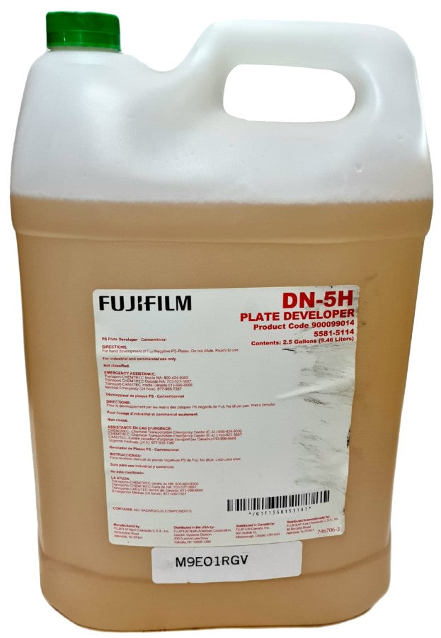 Revelador p/Placas Negati DN-5H Manual 900099014 2.5 Galons Fuji® 5581-5114 [Contenedor plástico]